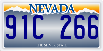 NV license plate 91C266