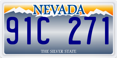 NV license plate 91C271