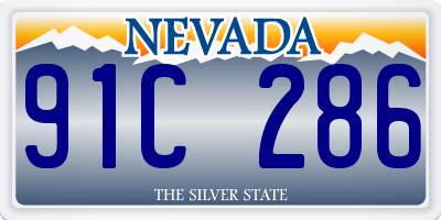 NV license plate 91C286