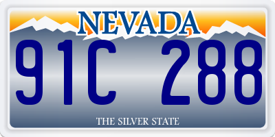 NV license plate 91C288