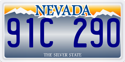 NV license plate 91C290