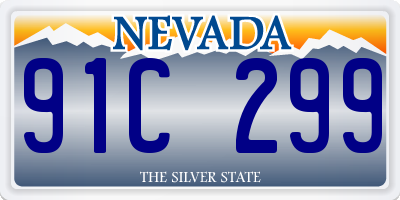 NV license plate 91C299