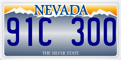 NV license plate 91C300