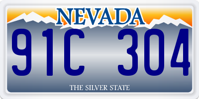 NV license plate 91C304