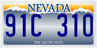 NV license plate 91C310