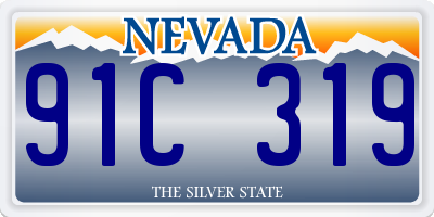 NV license plate 91C319