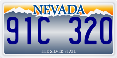 NV license plate 91C320