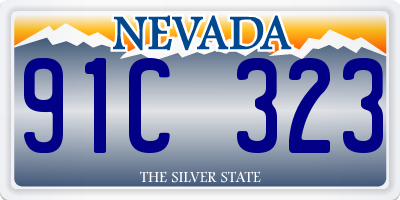 NV license plate 91C323
