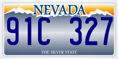 NV license plate 91C327