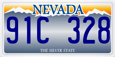 NV license plate 91C328