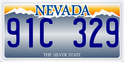NV license plate 91C329