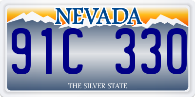 NV license plate 91C330