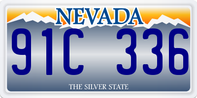 NV license plate 91C336