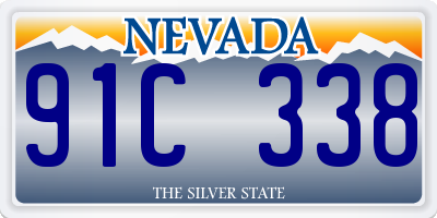 NV license plate 91C338