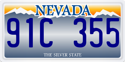 NV license plate 91C355