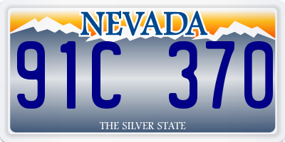 NV license plate 91C370