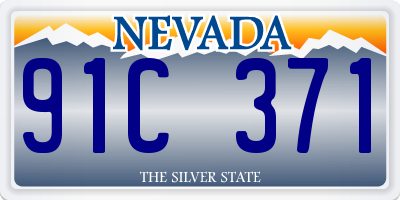 NV license plate 91C371
