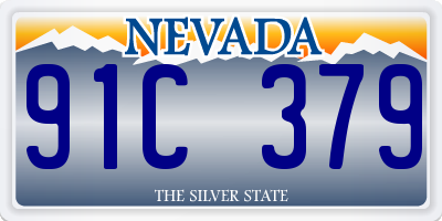NV license plate 91C379
