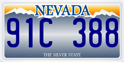 NV license plate 91C388