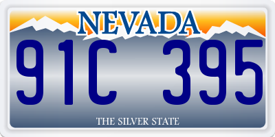 NV license plate 91C395