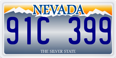NV license plate 91C399