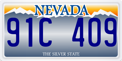 NV license plate 91C409