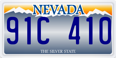 NV license plate 91C410