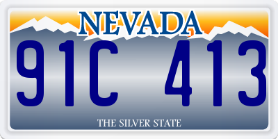 NV license plate 91C413