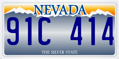 NV license plate 91C414