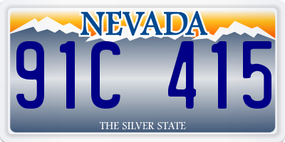 NV license plate 91C415