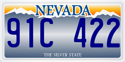 NV license plate 91C422
