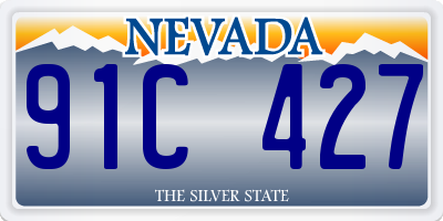 NV license plate 91C427
