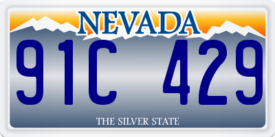 NV license plate 91C429