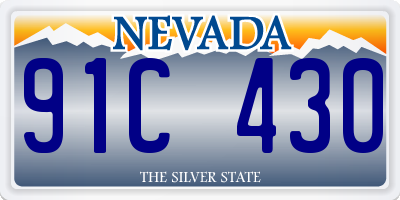 NV license plate 91C430