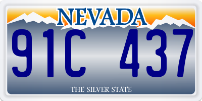 NV license plate 91C437