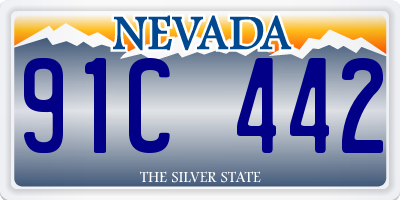 NV license plate 91C442