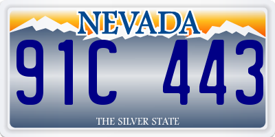 NV license plate 91C443