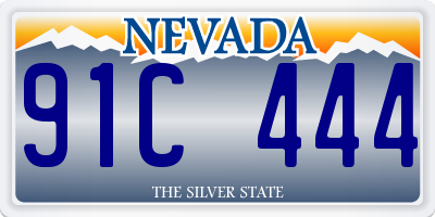 NV license plate 91C444