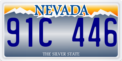 NV license plate 91C446