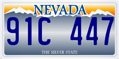 NV license plate 91C447