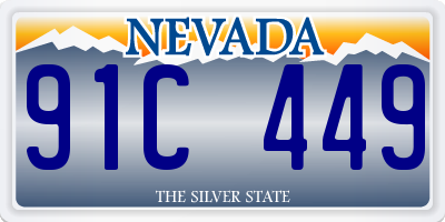 NV license plate 91C449