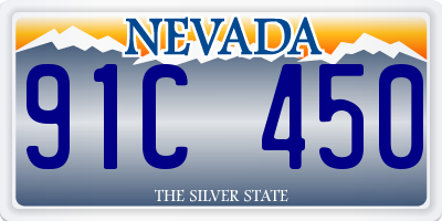 NV license plate 91C450
