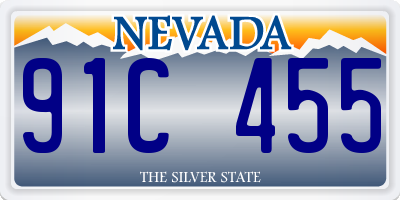 NV license plate 91C455