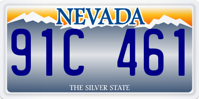 NV license plate 91C461