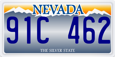 NV license plate 91C462