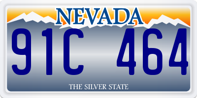 NV license plate 91C464