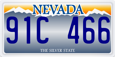 NV license plate 91C466