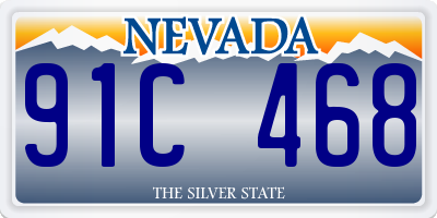 NV license plate 91C468