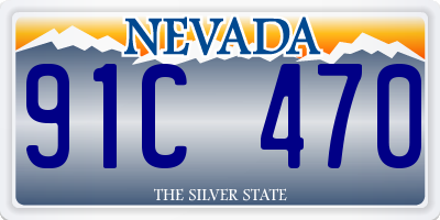 NV license plate 91C470