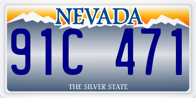 NV license plate 91C471